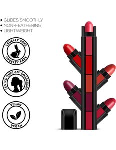 HUDA BEAUTY 5 IN 1 LIPSTICK COMBO OF THREE