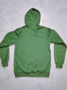 Green Graphic Print Hoodie