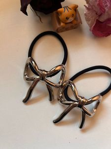 Stainless Steel Bow Hair Tie 🎀