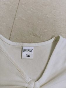 White Long Sleeve Top