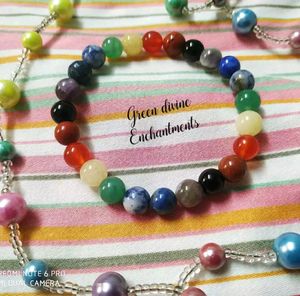 Seven chakra bracelet ❤🧡💛💚💙💜🖤