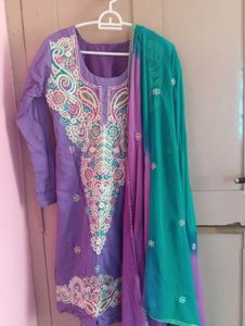 New Kurti Pant And Dupatta Set