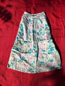 Floral Print Ethnic Skirt