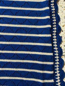 Striped Knit Scarf