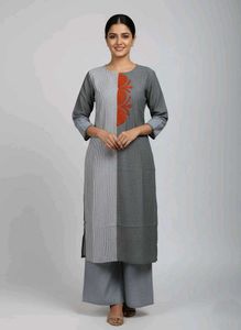 Elegant Grey Kurta Set