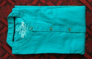 Stylish Green Cotton Shirt