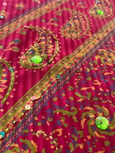 Red Embroidered Kurta