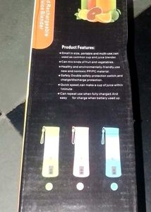 Portable And Rechargeable Battery Juice Blender