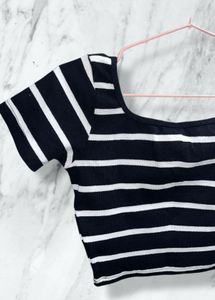 Striped Crop Top