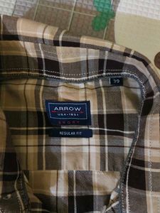 Arrow Shirt Checked with patched Pocked