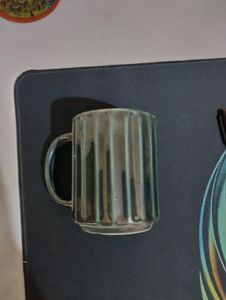 Floral green Large Ceramic Mug