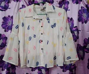White Crop Top For Women