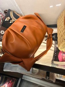 Brown Knott Sling Handbag