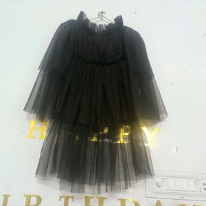 Black Off Shoulder Dress For Girls