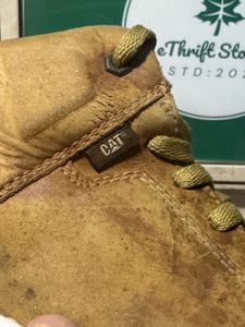 CAT (Caterpillar) Man Made Materials Leather Boots