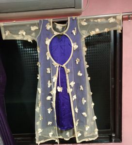 Ethnic Kurti Set With Butterfly Jacket And Salwar