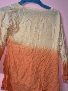 Blue Cotton Blend Kurti