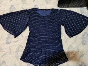 Polka Dot Blouse Top