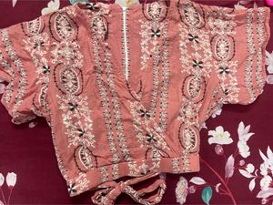 Crop Top Palazzo Set