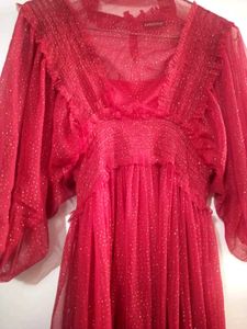 Pink Glitter Party Dress