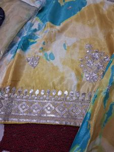 Heavy party  Wear plazo Dress 40 Size
