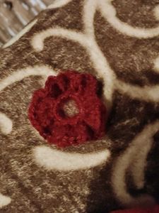 Crochet Flower Hair Tie