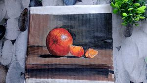 Aclyric Still Life Painting With Cans Sheet