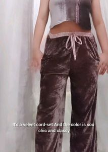 Velvet Cami &amp; Pants Lounge Set