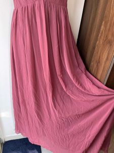 Elegant Pink Maxi Dress