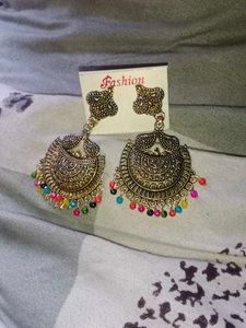 Beautiful Gold Metal Earrings