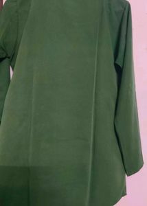Green Button-Down Tunic