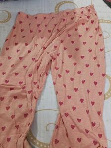 Heart Print Lounge Half Pants