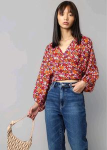 Floral Puff Sleeve Top