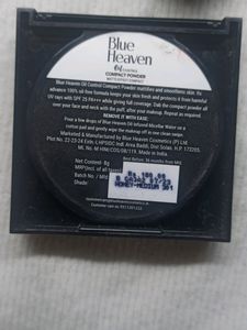 blue heaven oil control compact powder 🎀💗