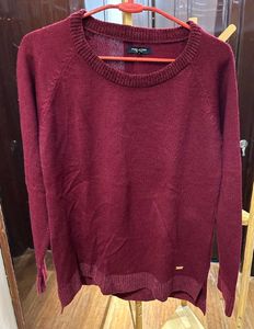 Burgundy Pullover Sweater