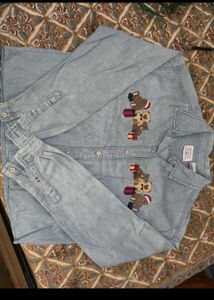 Cute Bear Denim Shirt