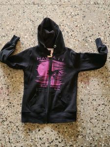 Winter Hood Zipper Jacket For Girl
