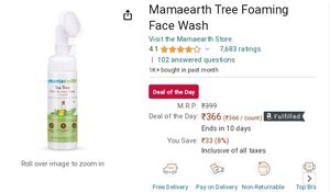 Mamaearth Tree Foaming Facewash