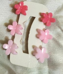 Mini Kawaii Flower Clip Card Combo