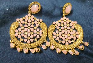 Pink Stone Earings 🩷🌷