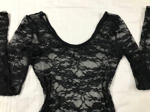 Beautiful Black Sheer Bodysuit for Bust 32/34