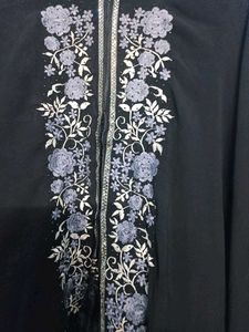 Embroidered Abaya nida fabric