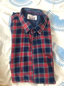 So Me Denim Check Shirt