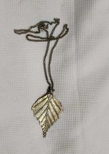 SILVER PLATED LEAF CHAIN