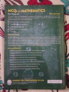 R.D. Sharma Mathematics Class IX