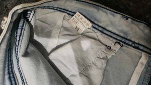 Distressed Light Wash Jeans
