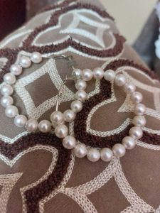 Pearl Hoop Earrings