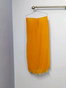 Yellow Sharara Pants with Silver Detail