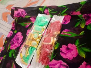 Combo Of 2 Choker Set , 5 Rubber... Colours Avail