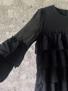 Black Ruffle Dress